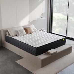 Wakeup India | Riserox Mattress | Luxe Comfort Pocket Spring | 10 Years Warranty | King Size 78x72x8 Inch Mattress | Medium Firm